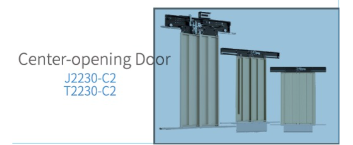 Center-Opening Door